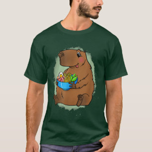 Camiseta Curioso capibara comiendo fideos Ramen Lover