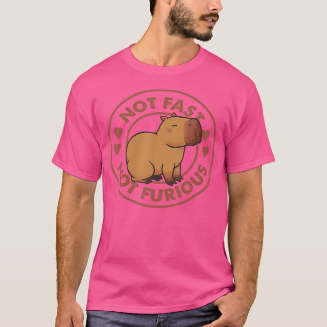 Camiseta Curioso Capibara No Rápido No Furioso (Anverso)
