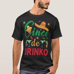 Camiseta Curioso Cinco de Drinko Cinco de Mayo Bebe Regalo