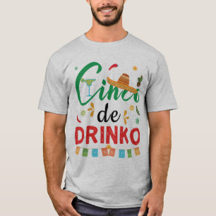 Camiseta Curioso Cinco de Drinko Cinco de Mayo Bebe Regalo