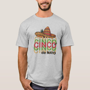 Camiseta Curioso Cinco de Drinko Cinco de Mayo bebiendo