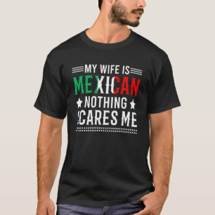 Camiseta Curioso Cinco De Mayo Mi Esposa Es Mexicano Nada S