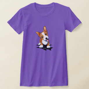 Camiseta Curioso Corgi Cuppy T-Shirt