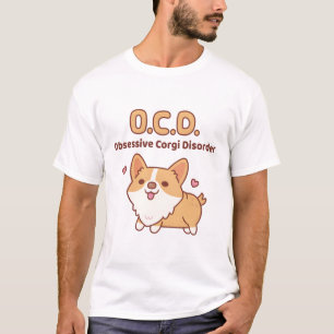 Camiseta Curioso Corgi Obsesivo Trastorno del Corgi