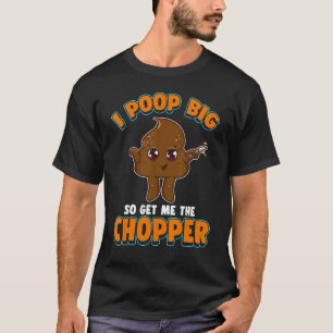 Camiseta Curioso Cuchillo De Poop Que Cogí Grande Así Que C