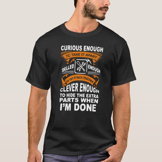 Camiseta Curioso Curioso Profesional E Inteligente Curioso  (Anverso)