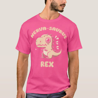 Camiseta Curioso Dinosaurio Nervasaurus Rex Para Nervioso