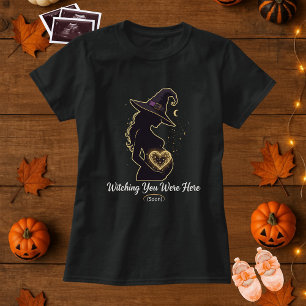 Camiseta Curioso embarazo de Halloween... ...que estabas aq