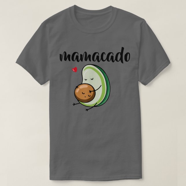 Camiseta Curioso embarazo en Mamacado revela aguacate esper (Diseño del anverso)