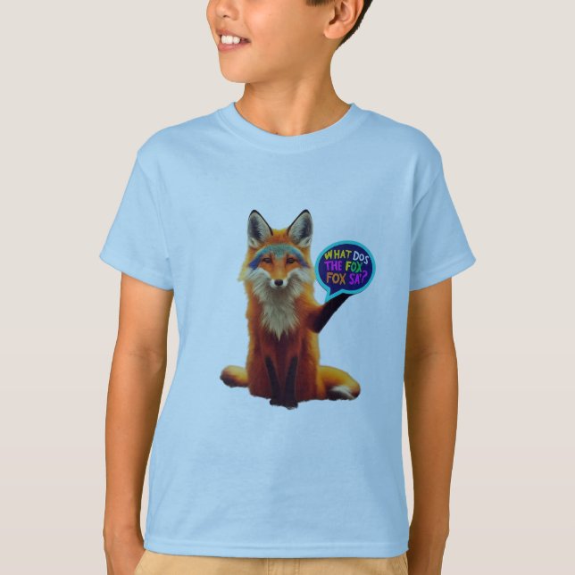 Camiseta Curioso Fox Question Mark T-Shirt (Anverso)