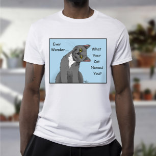Camiseta Curioso gato azul para siempre maravilla