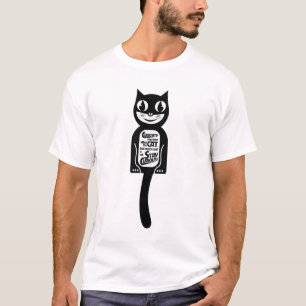 Camiseta Curioso gato negro