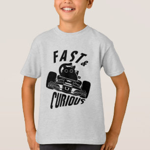 Camiseta Curioso gato que conduce