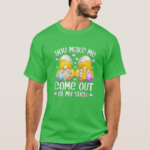 Camiseta Curioso Gnome De Chick De Pascua Diciendo Para Las
