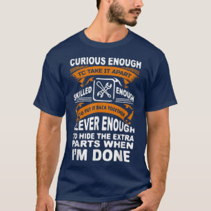 Camiseta Curioso, Hábil E Inteligente - Camión Automático G