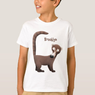Camiseta Curioso ilustracion personalizado de coatimundi