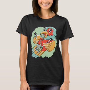 Camiseta Curioso loro lindo personalizado tejiendo lana de