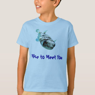 Camiseta Curioso lucioperca porcupine "agradable conocerte"