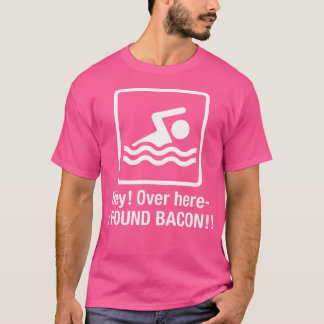 Camiseta Curioso Me Encontré Bacon Swimming Geek