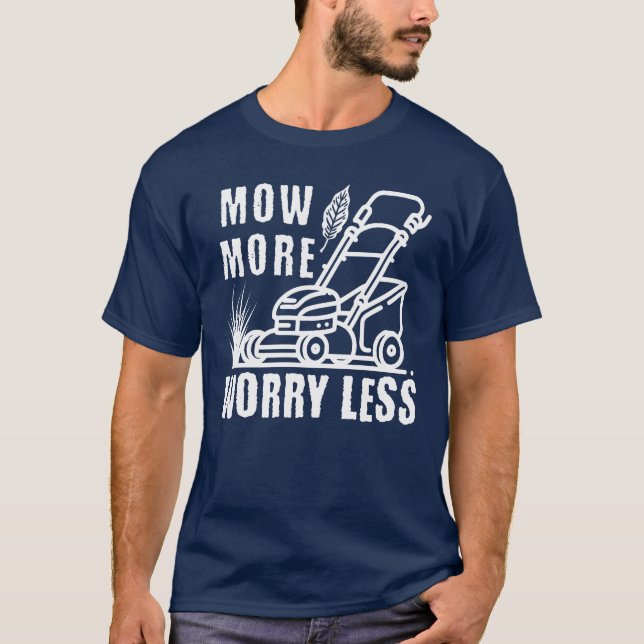 Camiseta Curioso Mow Más Cortadora De Madera De Madera (Anverso)