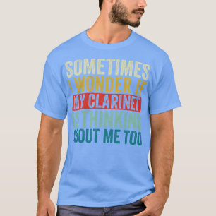 Camiseta Curioso músico Clarinet Retro Clarinetista