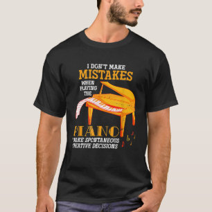 Camiseta Curioso músico pianista regalo orquesta música pia