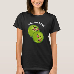 Camiseta Curioso Pea Puns Oscuro BG de Warrin Peace