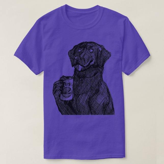 Camiseta Curioso perro comiendo A P epsi (Diseño del anverso)