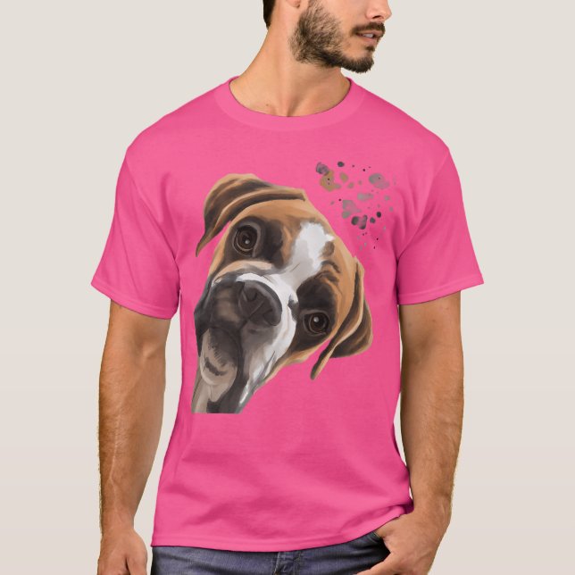 Camiseta Curioso perro de boxer (Anverso)