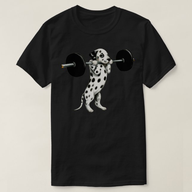 Camiseta Curioso perro de Dalmacia perro macho amante de lo (Diseño del anverso)