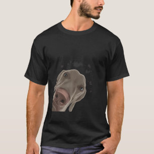 Camiseta Curioso Perro divertido Weimaraner