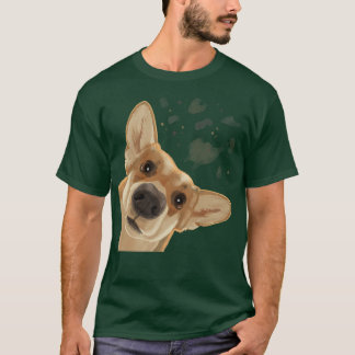 Camiseta Curioso perro gracioso galés Corgi 