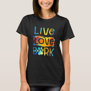 Camiseta Curioso Perro Paw Vive Amor Barrera Cachorro Perro
