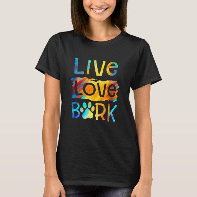 Camiseta Curioso Perro Paw Vive Amor Barrera Cachorro Perro (Anverso)