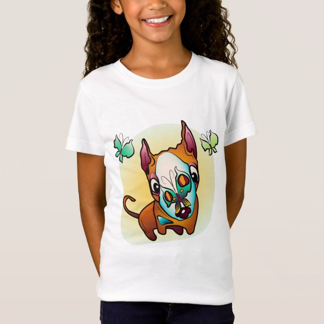 Camiseta Curioso perro toro-terrer (Anverso)