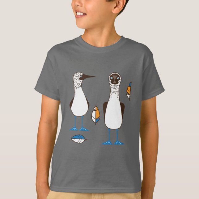 Camiseta Curioso pez azul (Anverso)