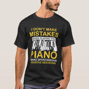 Camiseta Curioso pianista músico Keyboards Music Piano 1