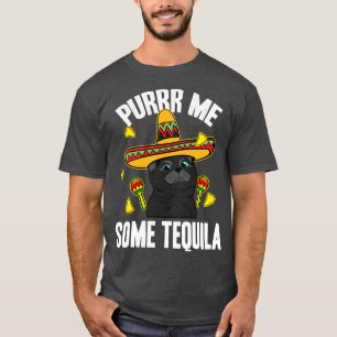 Camiseta Curioso Purrme Un Tequila Cinco de Mayo Mexicano