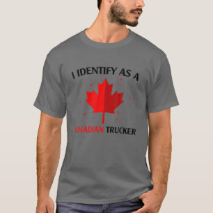 Camiseta Curioso Que Identifico Como Camionero Canadiense F