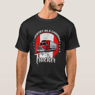 Camiseta Curioso Que Identifico Como Camionero Canadiense F