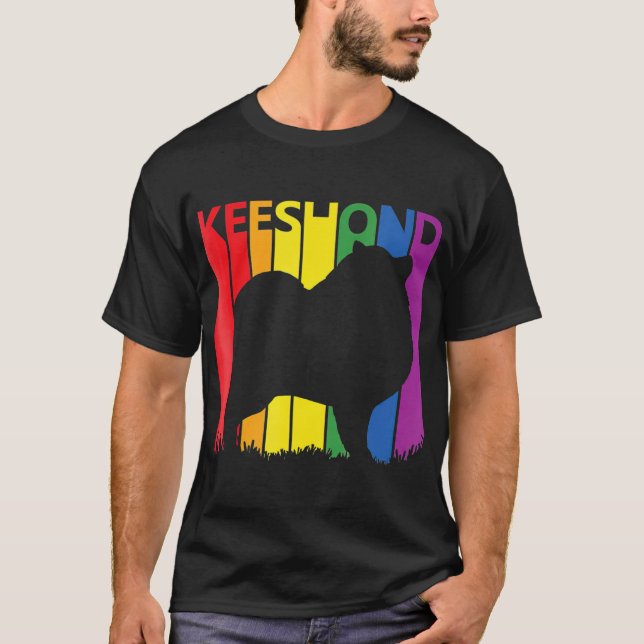 Camiseta Curioso regalo de Keeshond Perro Lover Hombres Muj (Anverso)