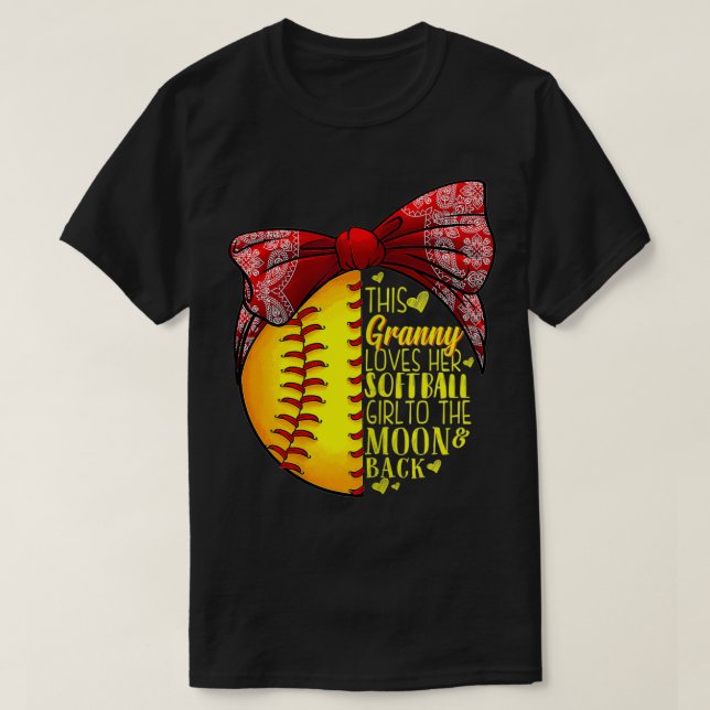 Camiseta Curioso regalo de Softball Granny Pitcher Catcher (Diseño del anverso)