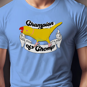 Camiseta Curioso Ringneck Indio Mascota amarillo Loro Chomp