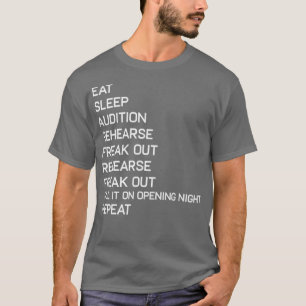 Camiseta Curioso Teatro Sleep Nerd Geek Broadway Musical