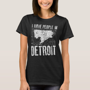 Camiseta Curioso Tengo Gente Detroit Regalos Hombres Mujere