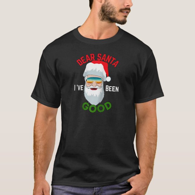 Camiseta Curioso traje de Papá Noel Querido Papá Noel He Si (Anverso)