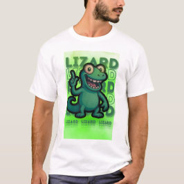 Camiseta Curioso Weirdcore Lizard Lizard Lizard Meme Camise