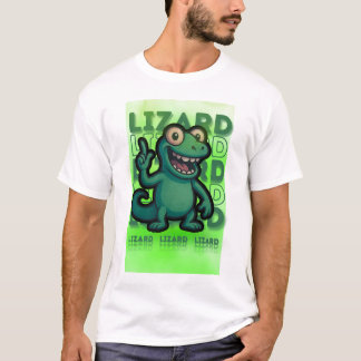 Camiseta Curioso Weirdcore Lizard Lizard Lizard Meme Camise