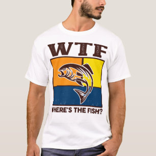 Camiseta Curioso Wtf Wheres El Pescador De Pescado