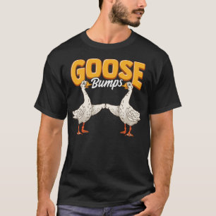 Camiseta Curioso y gracioso de la piel de gallina de la pie